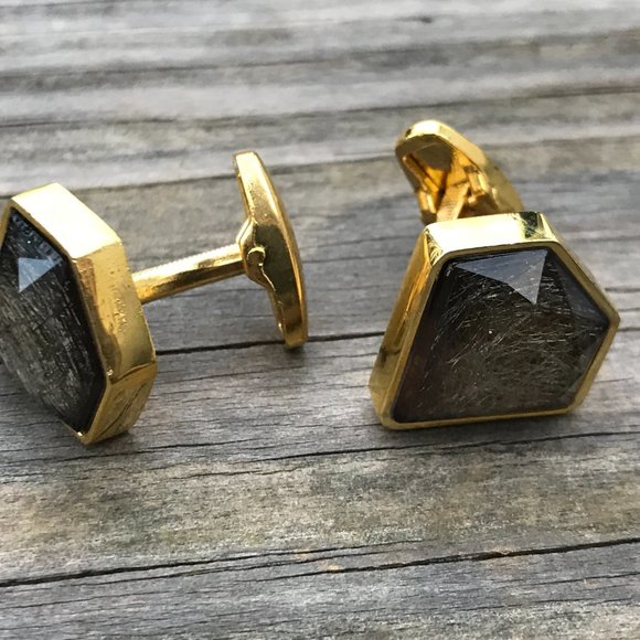 Men Cuff Link Gold Tone men Jewelry - Picture 4 of 10